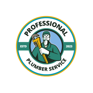 plumber service circle logo